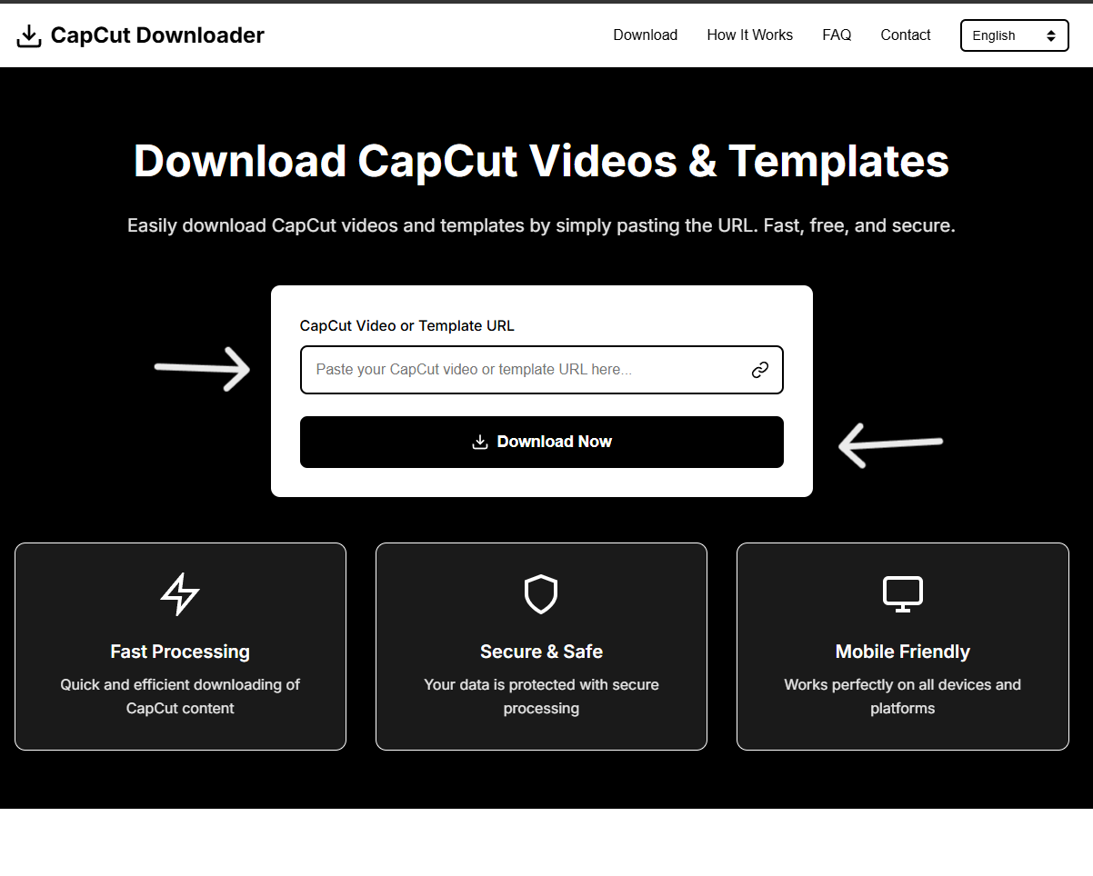image showing CapCut mobile app interface with video library and templates section, highlighting how to locate and select videos or templates for downloading