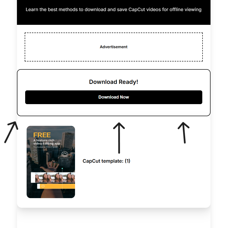 CapCut app screenshot displaying the share menu with various sharing options and the copy link button highlighted, demonstrating how to copy the video or template URL